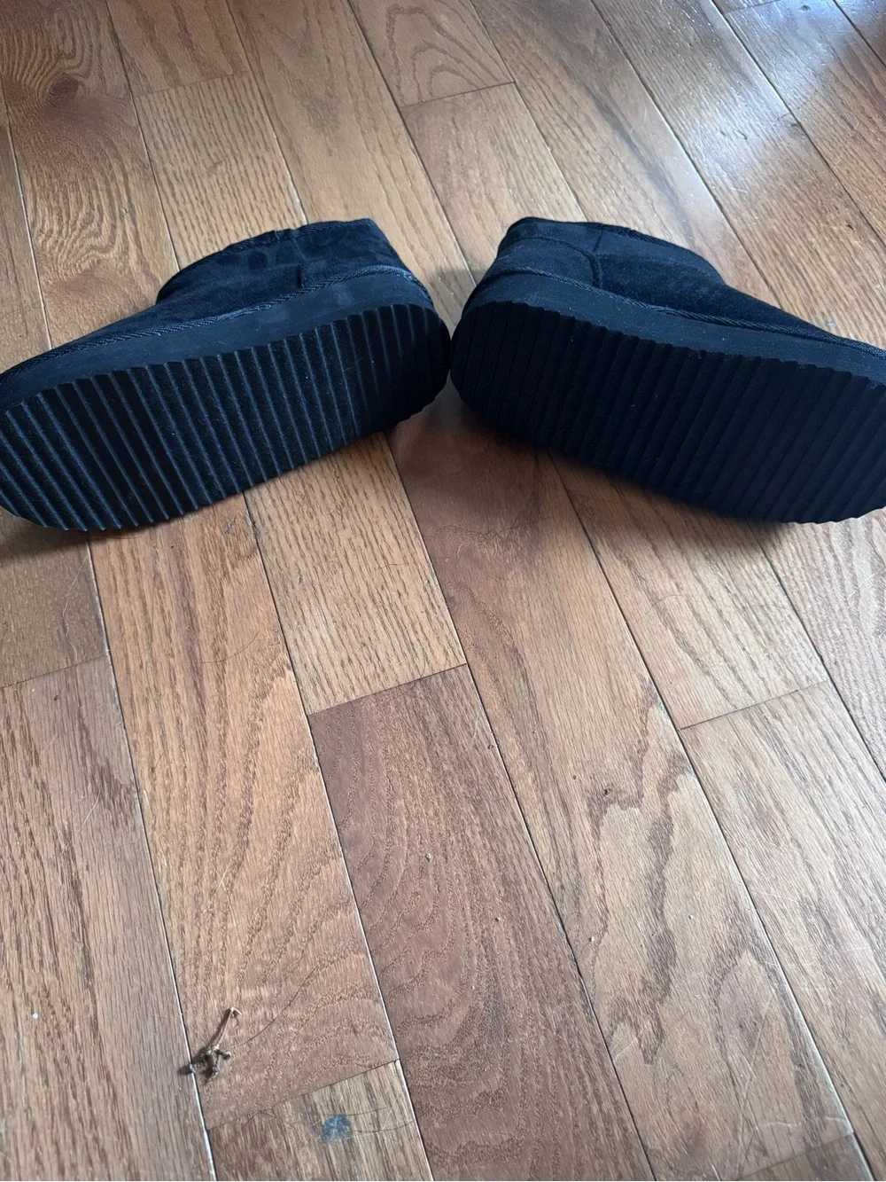 Cozy Kids Black Fleece-Lined Slip-On Booties